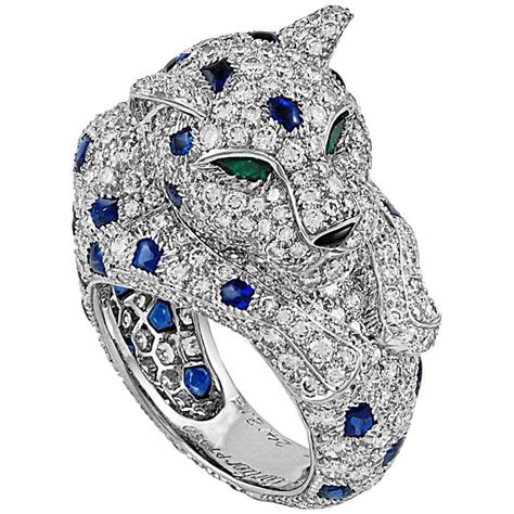 cartier jaguar diamond ring